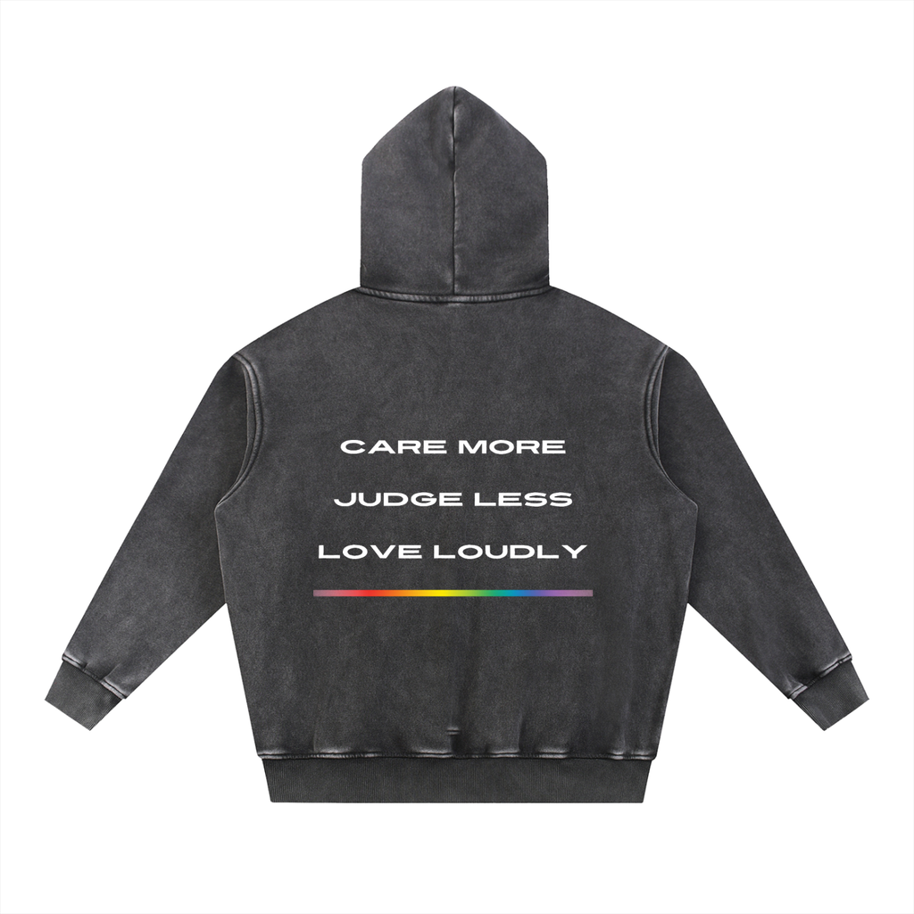 THE CARE MORE HOODIE — SIGNAL EDITION