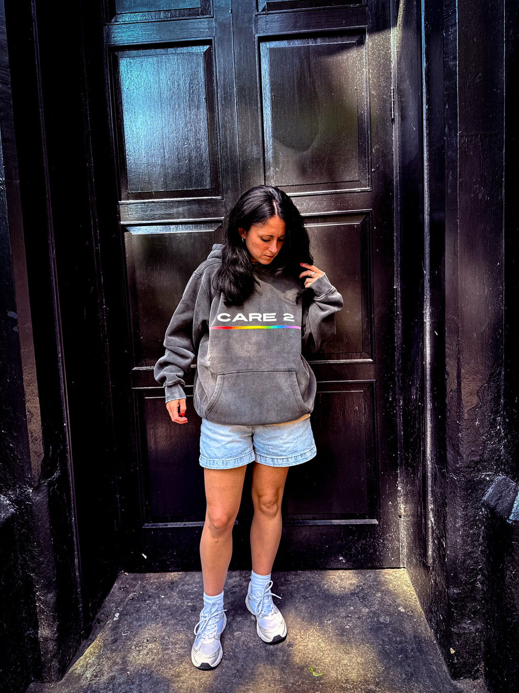 THE CARE MORE HOODIE — SIGNAL EDITION