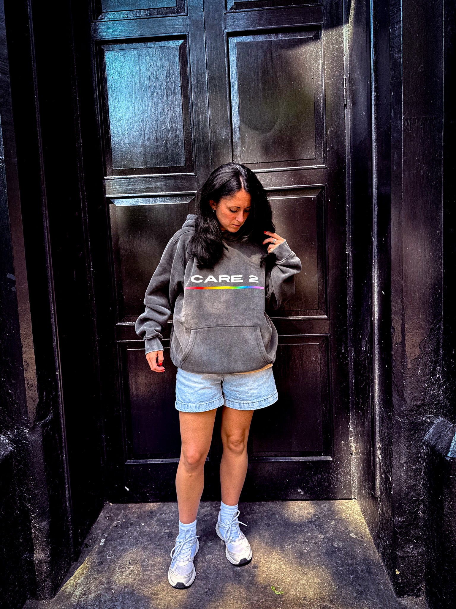 THE CARE MORE HOODIE — SIGNAL EDITION